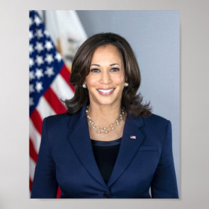 Póster Retrato oficial de Kamala Harris