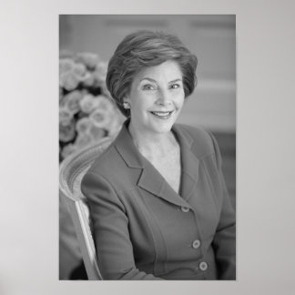 Póster Retrato Oficial de Laura Bush - 2005