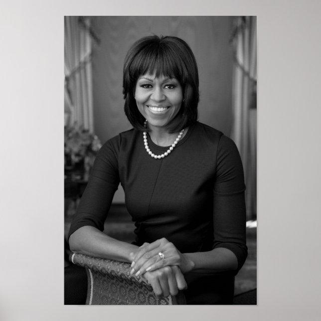 Póster Retrato Oficial de Michelle Obama - 2013 (Frente)