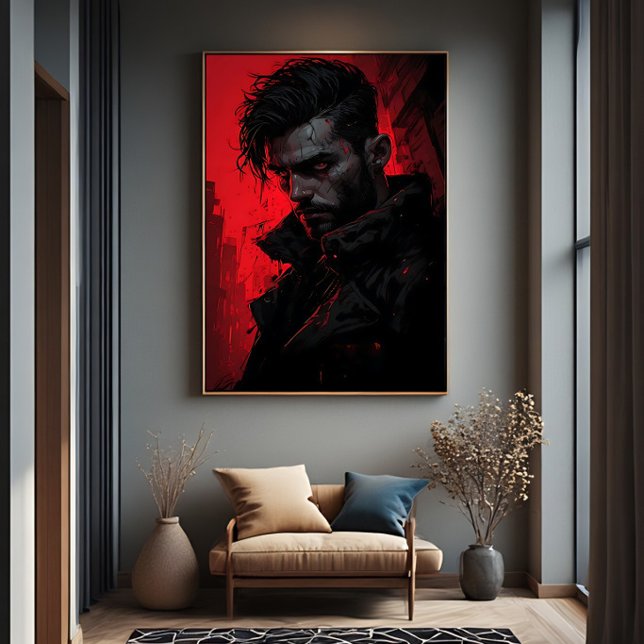 Póster Retrato Oscuro de Cazador de Sangre (Subido por el creador)