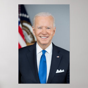 Póster Retrato pequeño del presidente Joe Biden Official 