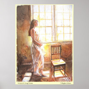 Póster Retrato PMACarlson de una joven impresa