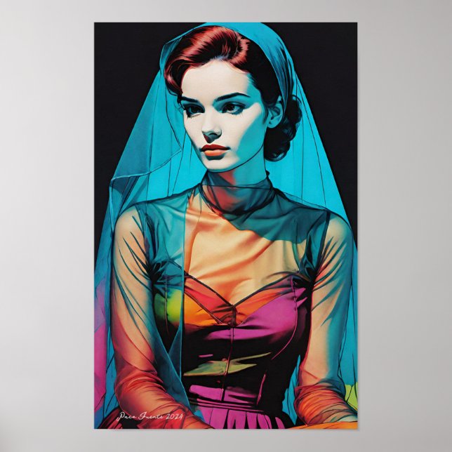 Póster Retrato pop 77 (Frente)