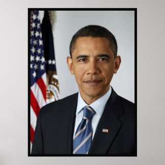 Póster Retrato presidencial de Barack Obama