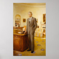 Retrato presidencial de James Carter en la Casa Bl