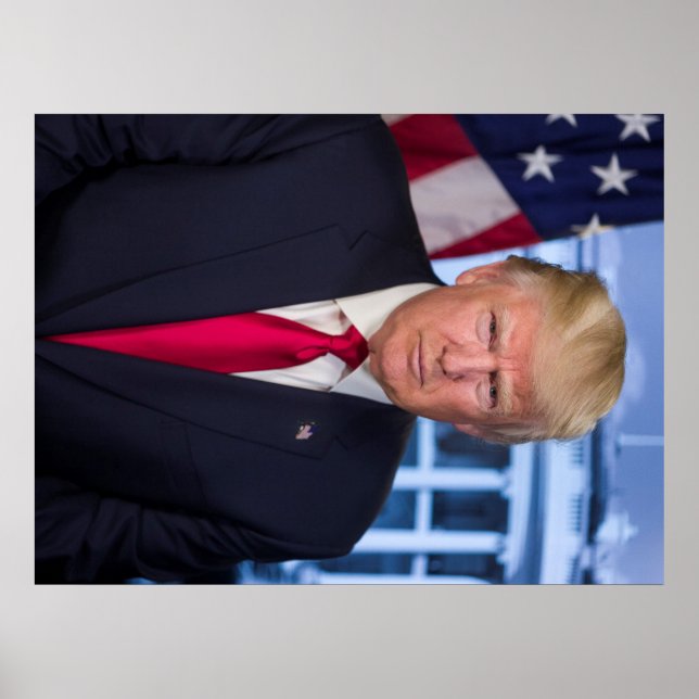Póster Retrato presidencial oficial de Donald Trump (Frente)