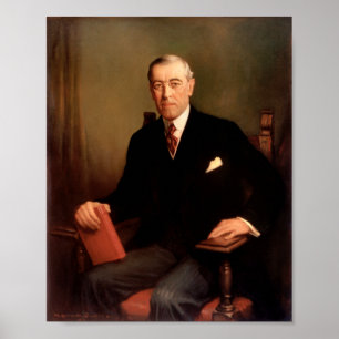Póster Retrato presidencial Woodrow Wilson