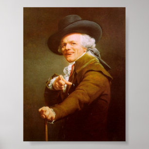 Póster Retrato propio de Joseph Ducreux
