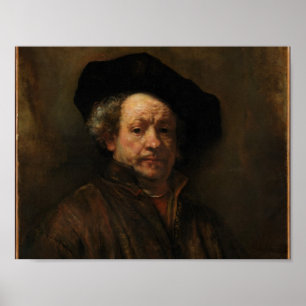 Póster Retrato propio de Rembrandt