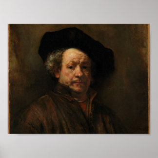 Póster Retrato propio de Rembrandt