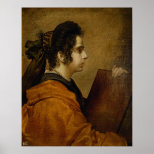 Póster Retrato que se presume es Juana Pacheco como Sibyl