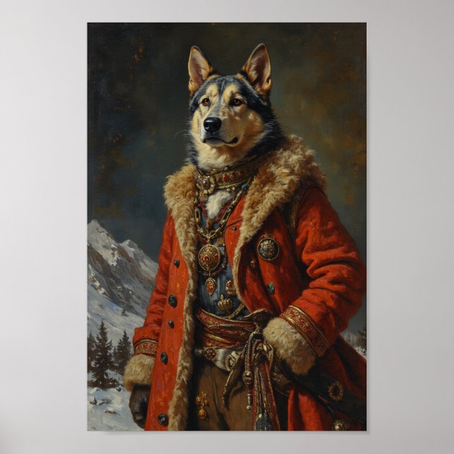 Póster Retrato Real Chinook (Frente)