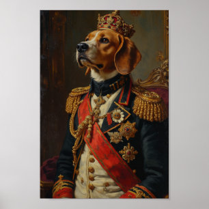 Póster Retrato Real de Beagle