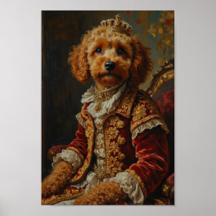 Póster Retrato Real de Cockapoo
