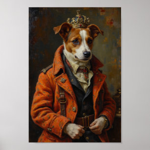 Póster Retrato Real de Jack Russell Terrier