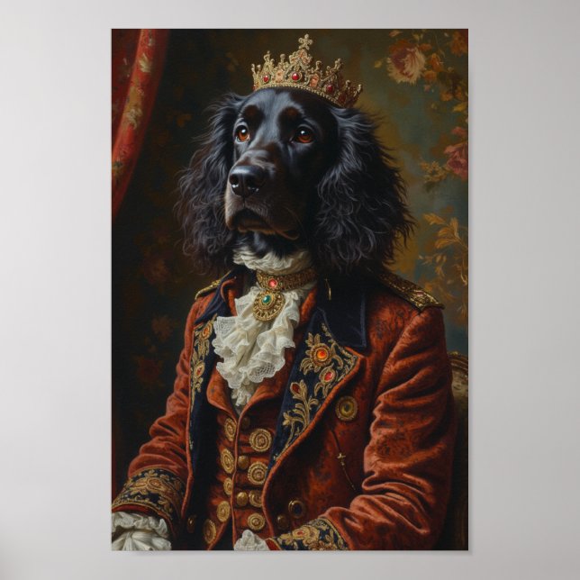 Póster Retrato Real de Setter Inglés (Frente)