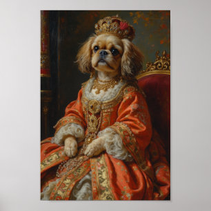 Póster Retrato Real de Shih Tzu