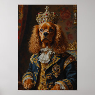 Póster Retrato Real de Sussex Spaniel