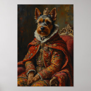Póster Retrato Real de Terrier Checo