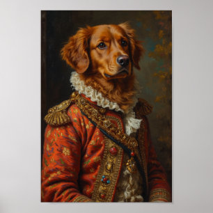 Póster Retrato Real del Nova Scotia Duck Tolling Retrieve