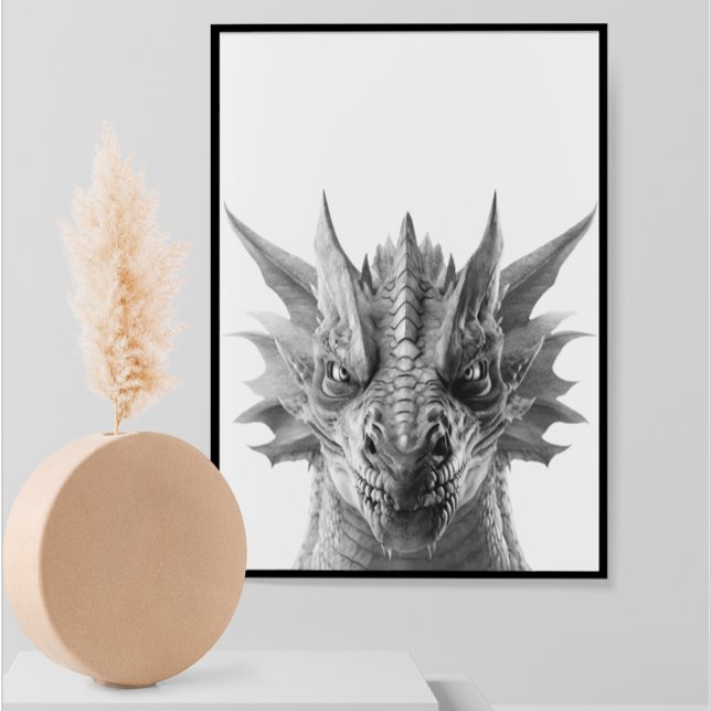 Póster Retrato realista de dragón en habitación infantil (Subido por el creador)