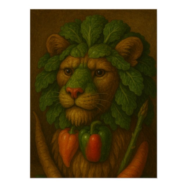 Póster Retrato renacentista de leones (Anverso)