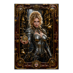 Póster Retrato Steampunk de Ottilie Von Zale