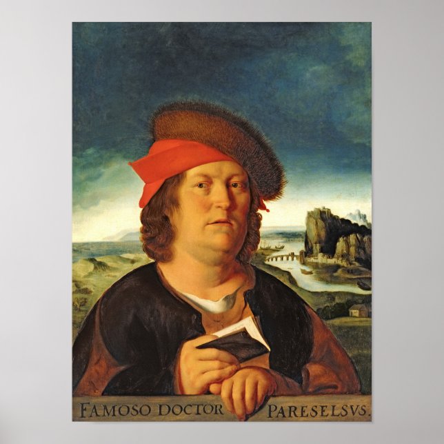 Póster Retrato supuestamente Paracelso (Frente)
