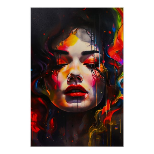 Póster Retrato Surrealista Audaz (Anverso)