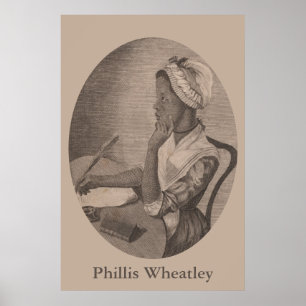 Póster Retrato vintage del poeta Phillis Wheatley
