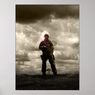 Póster Retratos de Airsoft: Dan