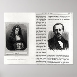 Póster Retratos de Denis Papin y Etienne Lenoir
