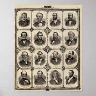 Póster Retratos de EG Potter, Delano T Smith