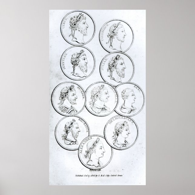 Póster Retratos de los emperadores romanos (Frente)