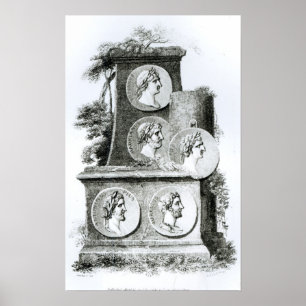 Póster Retratos de los emperadores romanos de