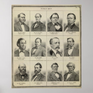 Póster Retratos de los hombres públicos, Minnesota