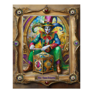 Póster Retratos de Mardi Gras Realm - El viajero del tiem