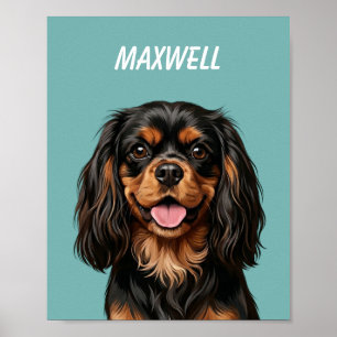 Póster Retratos de Mascotas Personalizados Usando Foto de