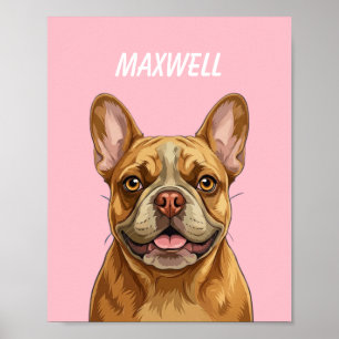 Póster Retratos de Mascotas Personalizados Usando Fotos d