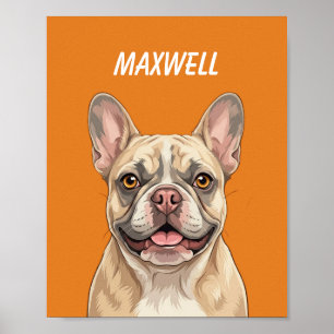 Póster Retratos de Mascotas Personalizados Usando Fotos d