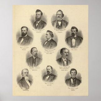 Póster Retratos de Rev H Gilliland, Wm F Terhune