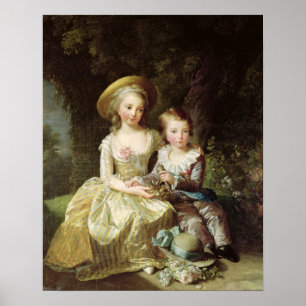 Póster Retratos del niño de Marie-Teresa-Charlotte