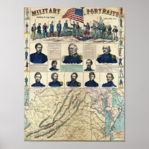 Póster Retratos militares