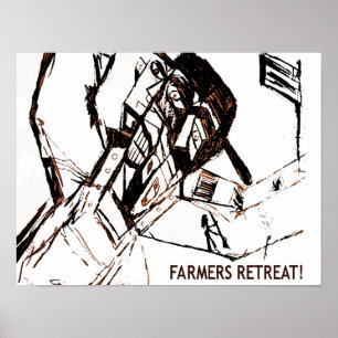 Póster RETREAT DE GRANJEROS blanco