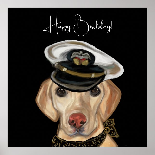 Póster Retriever de Labrador    (Frente)