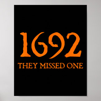 Póster Retro 1692 Se Perdieron Un Salmo De Brujas 1692 Ha