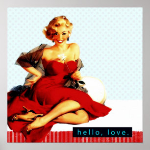 Póster Retro 1950's