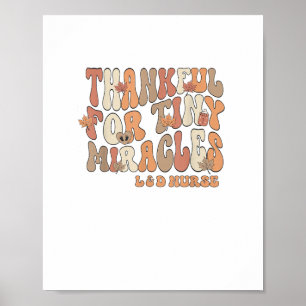 Póster Retro Agradecido Por Los Pequeños Milagros Labo De