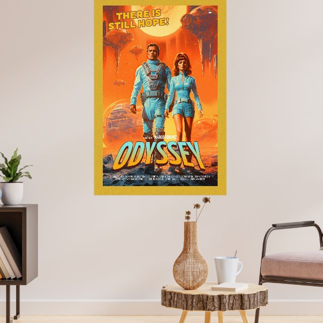 Póster Retro Alien Sci-Fi Movie Inspired Wall Poster (Salón 3)