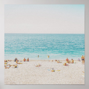 Póster Retro Beach Photo